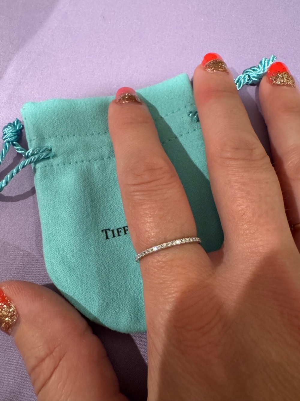 Tiffany & Co. Platinum Diamond Eternity Band - White